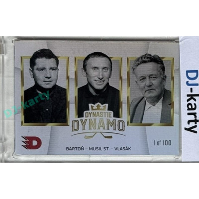 2024 Dynamo100 #045 DD trios Bartoň – Evžen Musil st. – Fr. Vlasák Rainbow 1of100