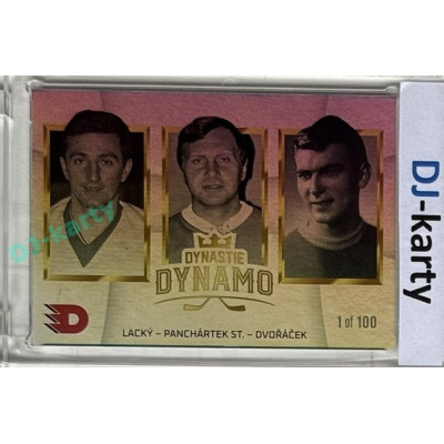 2024 Dynamo100 #052 DD trios Lacký – Panchártek st. – Dvořáček Rainbow 1of100