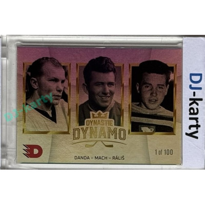2024 Dynamo100 #049 DD trios Danda – Mach – Ráliš Rainbow 1of100