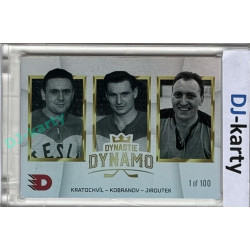 2024 Dynamo100 #050 DD trios Kratochvíl – Kobranov – Jiroutek Rainbow 1of100