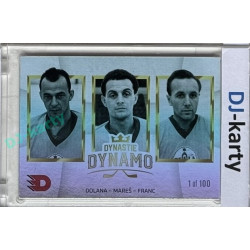 2024 Dynamo100 #051 DD trios Dolana – Mareš – Franc Rainbow 1of100