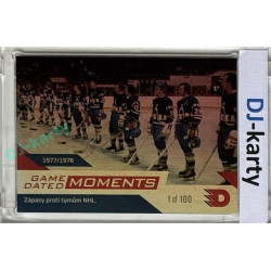 2024 Dynamo100 #061 Moments 1977/78 - zápasy proti týmům NHL Rainbow 1of100