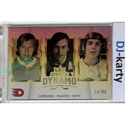 2024 Dynamo100 #055 DD trios Koďousek – Paleček – Veith Rainbow 1of100