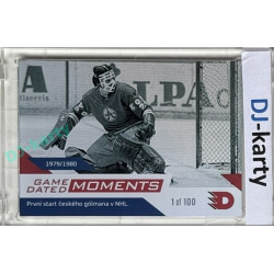 2024 Dynamo100 #062 Moments 1979/80 - Jiří Crha 1. start v NHL Rainbow 1of100