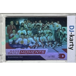 2024 Dynamo100 #063 Moments 1986/87 - druhý titul Rainbow 1of100