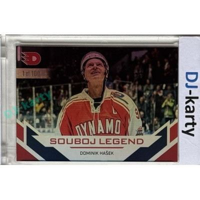 2024 Dynamo100 #076 Souboj Legend Dominik Hašek Rainbow 1of100