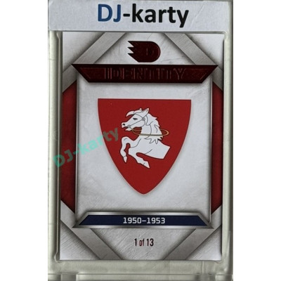 2024 Dynamo100 #004 Logo Identity 1950 - 1953 (kůň) Red 1of13