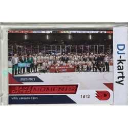 2024 Dynamo100 #072 Moments 2022/23 - vítěz základní části Red 1of13