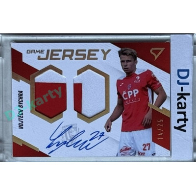 2023/24 Sportzoo Fortuna Liga 1. série #GJS-VS Vojtěch Sychra Game Jersey Auto 14/25