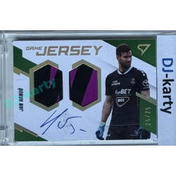 2023/24 Sportzoo Fortuna Liga 1. série #GJS-JH Jan Hanuš Game Jersey Auto 25/25
