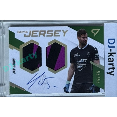 2023/24 Sportzoo Fortuna Liga 1. série #GJS-JH Jan Hanuš Game Jersey Auto 25/25
