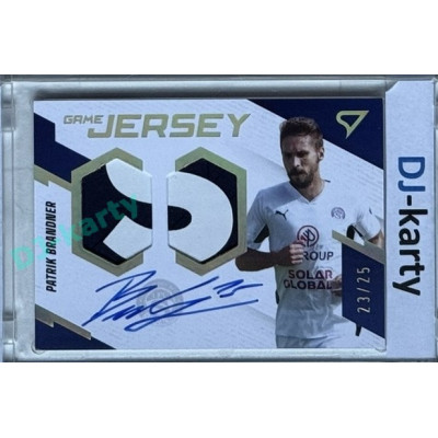 2023/24 Sportzoo Fortuna Liga 1. série #GJS-PB Patrik Brandner Game Jersey Auto 23/25