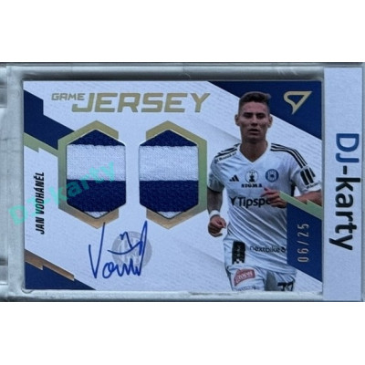 2023/24 Sportzoo Fortuna Liga 1. série #GJS-JV Jan Vodháněl Game Jersey Auto 06/25