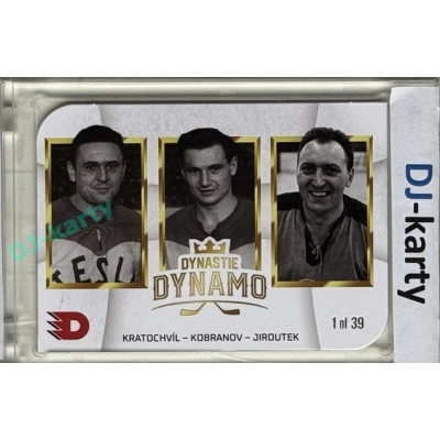 2024 Dynamo100 #050 DD trios Kratochvíl – Kobranov – Jiroutek Die-cut 1of39