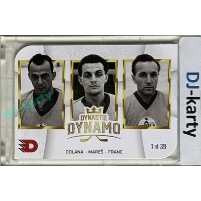 2024 Dynamo100 #051 DD trios Dolana – Mareš – Franc Die-cut 1of39