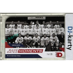 2024 Dynamo100 #060 Moments 1972/73 - první titul Die-cut 1of39