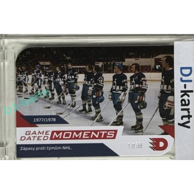 2024 Dynamo100 #061 Moments 1977/78 - zápasy proti týmům NHL Die-cut 1of39