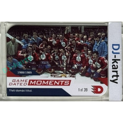2024 Dynamo100 #064 Moments 1988/89 - třetí titul Die-cut 1of39