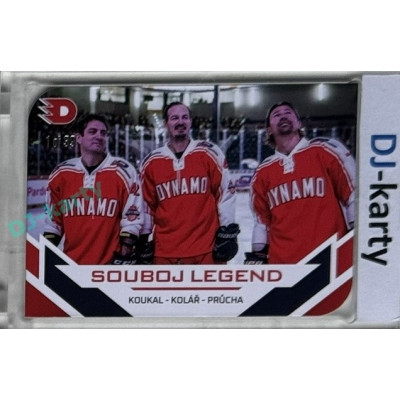 2024 Dynamo100 #093 Souboj Legend Kolář Jan / Koukal Petr / Průcha Petr Die-cut 1of39