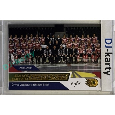 2024 Dynamo100 #065 Moments 2002/03 - vítěz základní části, finále Gold 1of1