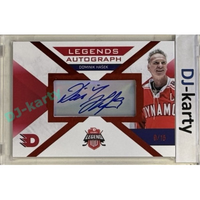 2024 Dynamo100 #LA-09 Dominik Hašek Autograph Red 9/15
