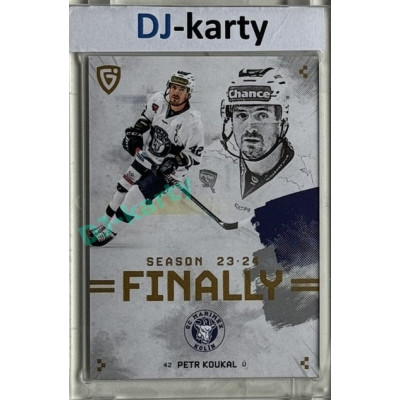 23/24 Goal Cards Finally Season #F-KO1 Petr Koukal 1of100