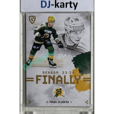 23/24 Goal Cards Finally Season #F-VS2 Pavel Klhůfek 1of100