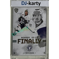 23/24 Goal Cards Finally Season #F-KO1 Petr Koukal Parallel xx/25