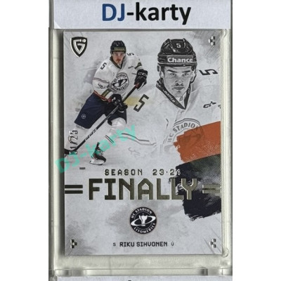 23/24 Goal Cards Finally Season #F-LT3 Riku Sihvonen Parallel xx/25