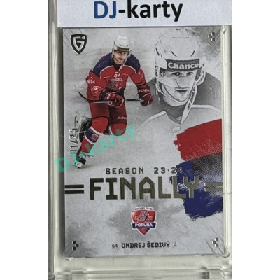 23/24 Goal Cards Finally Season #F-PO3 Ondřej Šedivý Parallel xx/25