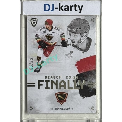 23/24 Goal Cards Finally Season #F-PV3 Jan Veselý Parallel xx/25
