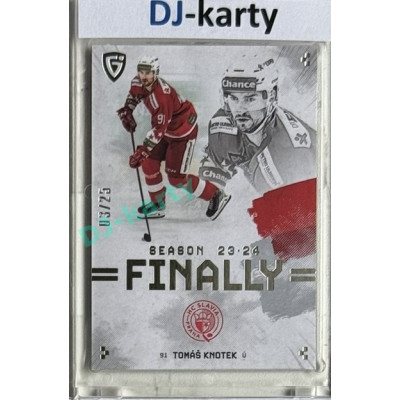 23/24 Goal Cards Finally Season #F-SL2 Tomáš Knotek Parallel xx/25