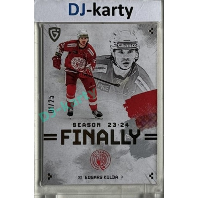 23/24 Goal Cards Finally Season #F-SL3 Edgars Kulda Parallel xx/25