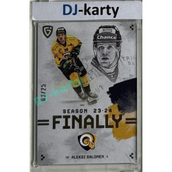 23/24 Goal Cards Finally Season #F-ZL4 Aleksi Salonen Parallel xx/25