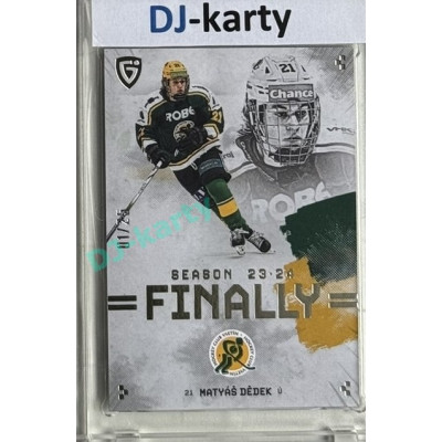 23/24 Goal Cards Finally Season #F-VS1 Matyáš Dědek Parallel xx/25