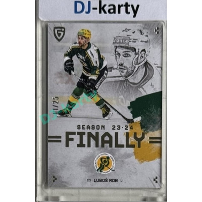 23/24 Goal Cards Finally Season #F-VS3 Luboš Rob Parallel xx/25