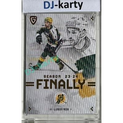23/24 Goal Cards Finally Season #F-VS3 Luboš Rob Parallel 1/5