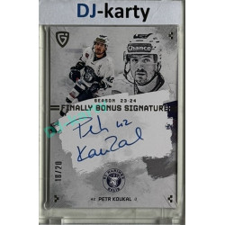 23/24 Goal Cards Finally Season #S-KO1 Petr Koukal Bonus Signature xx/20