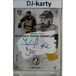 23/24 Goal Cards Finally Season #S-PR1 Jiří Krisl Bonus Signature xx/20