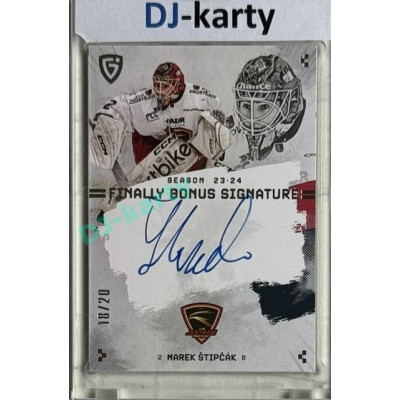 23/24 Goal Cards Finally Season #S-PV2 Marek Štipčák Bonus Signature xx/20