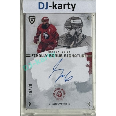 23/24 Goal Cards Finally Season #S-FM3 Jan Výtisk Bonus Signature xx/20