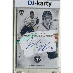 23/24 Goal Cards Finally Season #S-LT3 Riku Sihvonen Bonus Signature xx/20