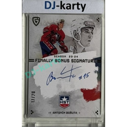 23/24 Goal Cards Finally Season #S-TR1 Antonín Bořuta Bonus Signature xx/20
