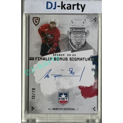 23/24 Goal Cards Finally Season #S-TR2 Martin Dočekal Bonus Signature xx/20