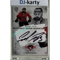 23/24 Goal Cards Finally Season #S-ZN4 Tomáš Svoboda Bonus Signature xx/20