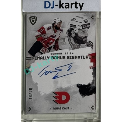 23/24 Goal Cards Finally Season #S-PA2 Tomáš Kaut Bonus Signature xx/20