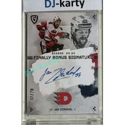 23/24 Goal Cards Finally Season #S-PA3 Jan Zdráhal Bonus Signature xx/20