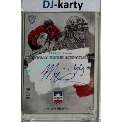 23/24 Goal Cards Finally Season #S-TR3 Jan Mičán Bonus Signature 08/10