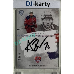 23/24 Goal Cards Finally Season #S-PO1 Aaron Berisha Bonus Signature 08/10