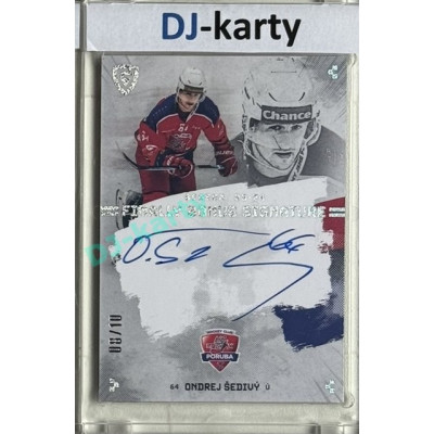23/24 Goal Cards Finally Season #S-PO3 Ondrej Šedivý Bonus Signature 08/10